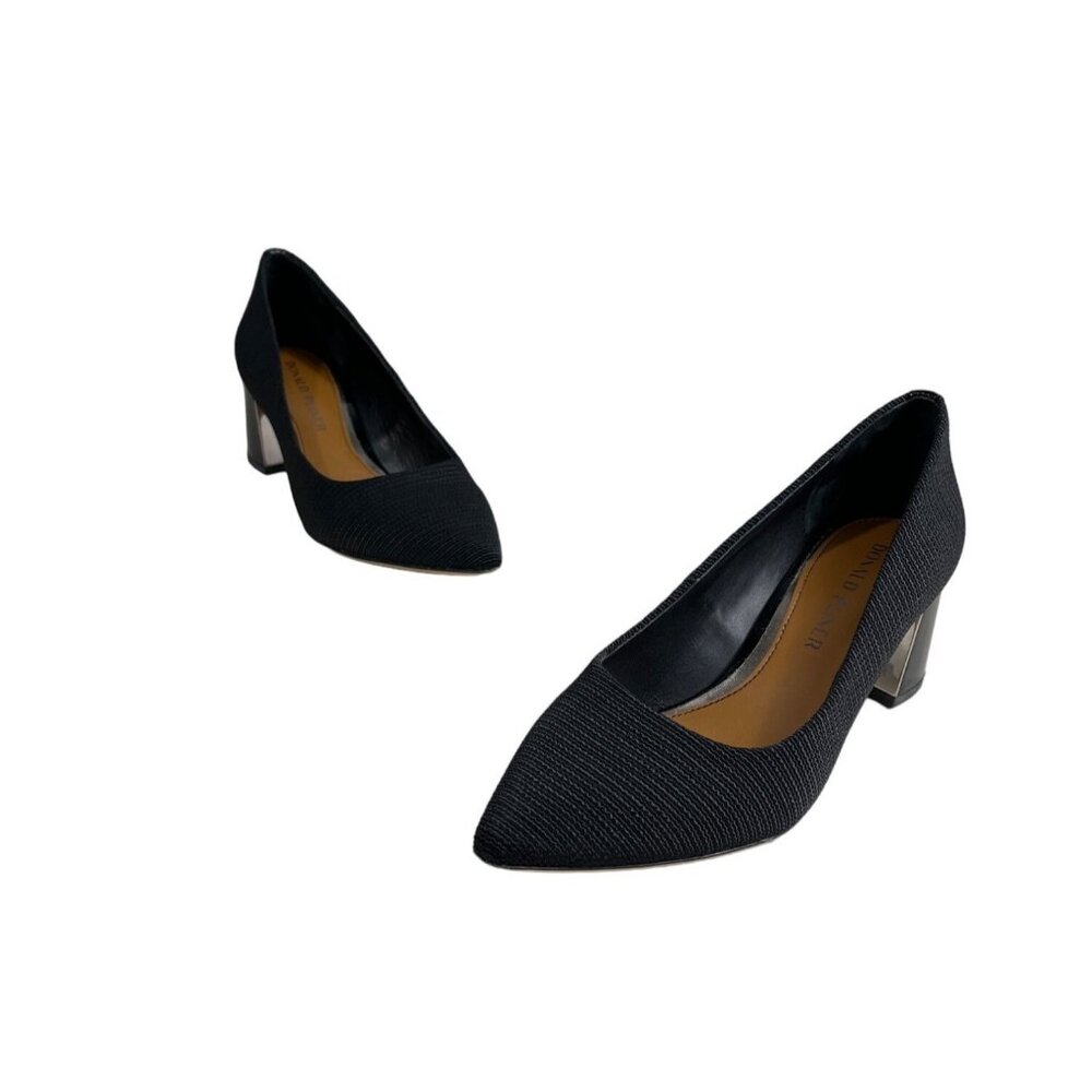 Donald Pliner Women’s Black Suzette Pointed Toe Blocked Heels Size 6M